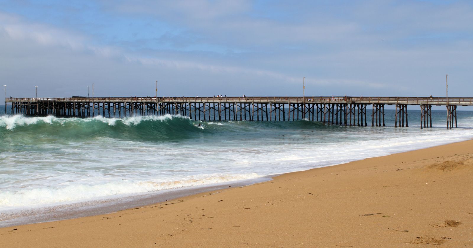 Huntington Beach Pier in Orange County CA.