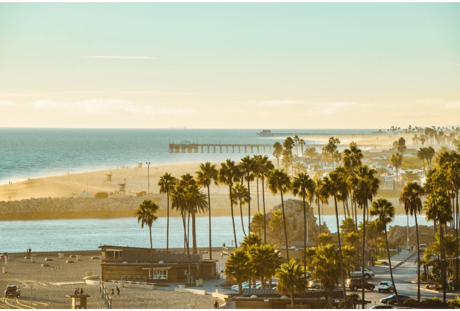 View of Orange County Beaches.