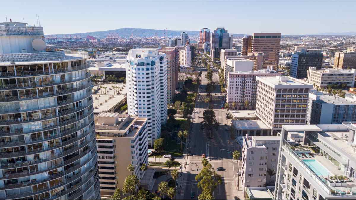 Pine Avenue in Long Beach CA