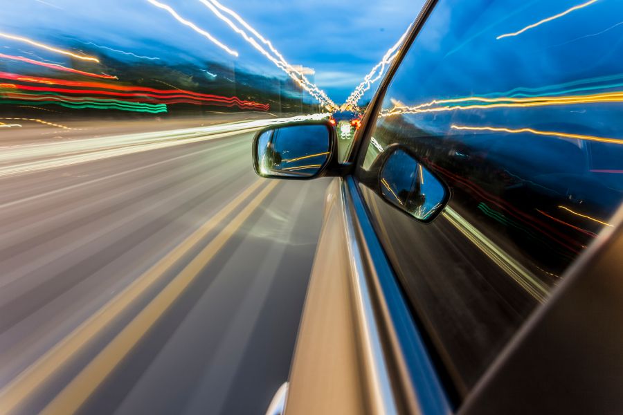 Car driving in Victor Valley CA
