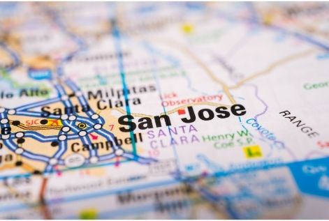 Map of San Jose CA